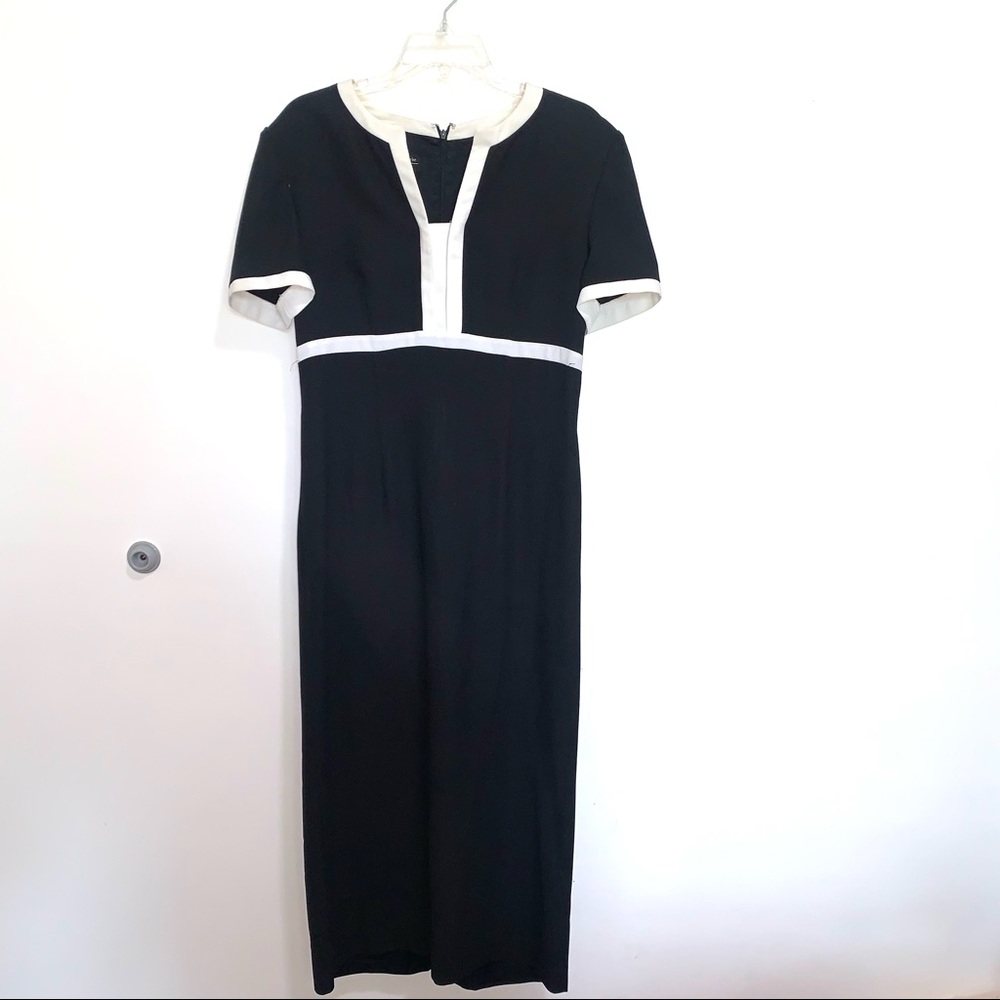 🌷5/$20 Women’s Maxi Black/White Vintage Dress - Picture 1 of 6